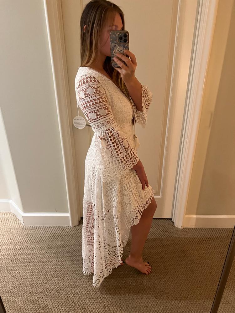 Boho high low clearance dress