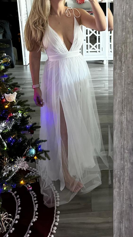Chloe Tulle Dress - Off White - Customer Photo From Angie