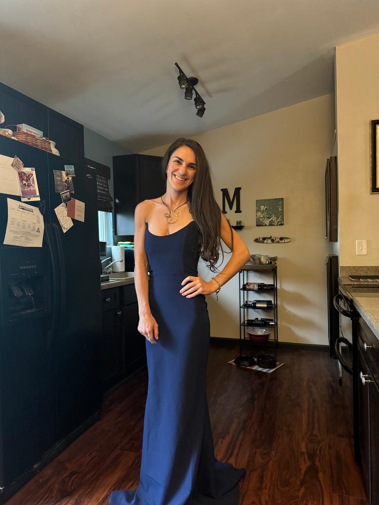 Celine Gown - Navy - Customer Photo From Sydney-Renee Muoio 