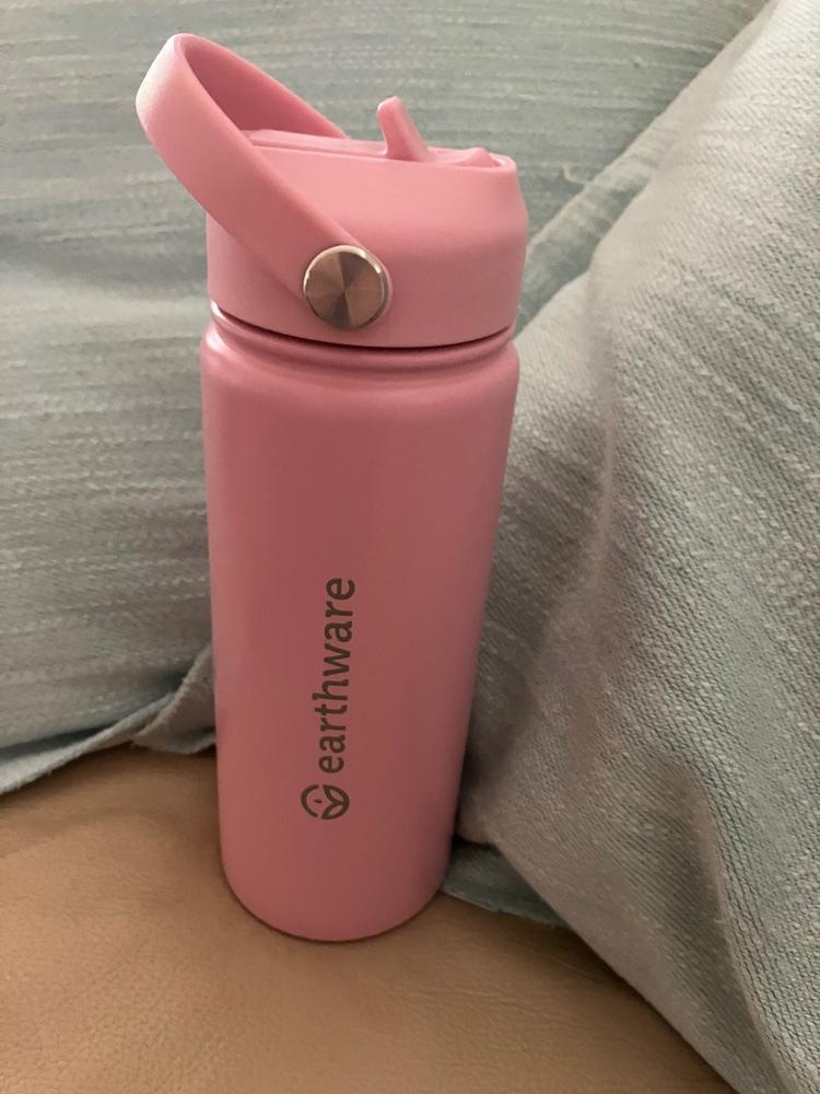 Earthware Earth Bottle Premium Insulated Water Bottle with 2 x Caps (550ml) - Customer Photo From jean thom