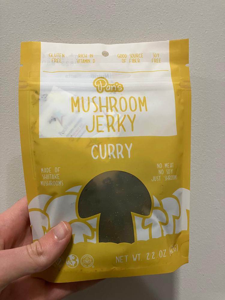 Curry Mushroom Jerky - Customer Photo From Tyler B