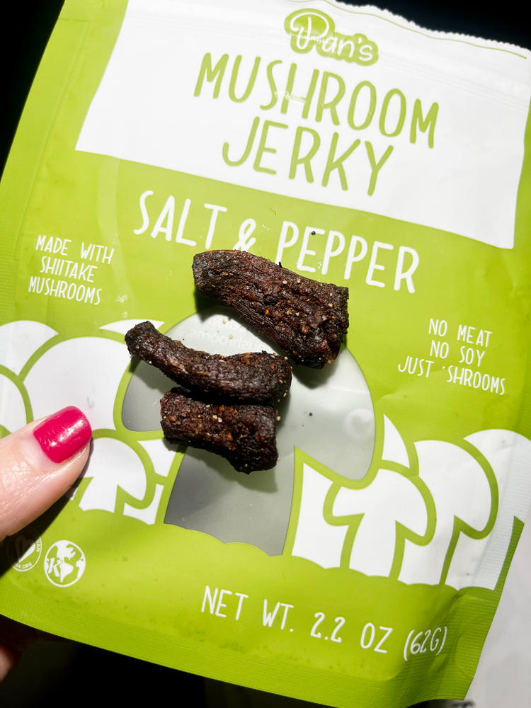 Salt & Pepper Mushroom Jerky - Customer Photo From Sara 