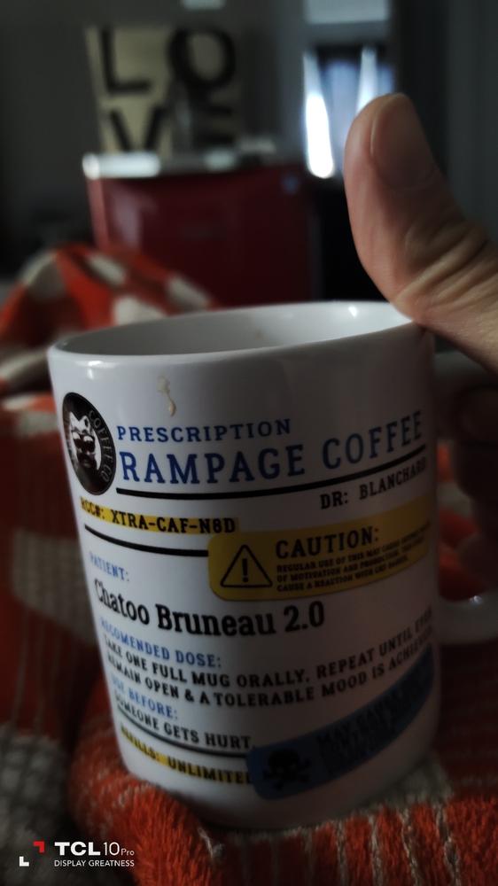 Prescription Coffee Mug | Rampage Coffee Co. - Customer Photo From Chantale Bruneau