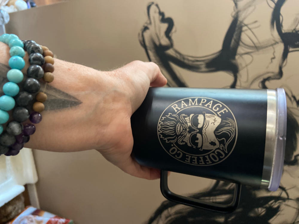 Stainless Steel Vacuum Mug 15oz | Rampage Coffee Co. - Customer Photo From Diane A.