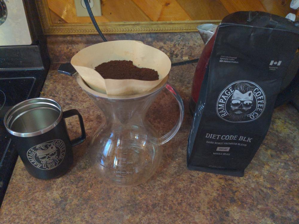 DIET CODE BLK | Dark Roast Decaf Blend - Customer Photo From Andrew Jacques