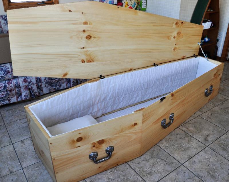 Separable Hinges for Casket Lids - Customer Photo From KATHY S.