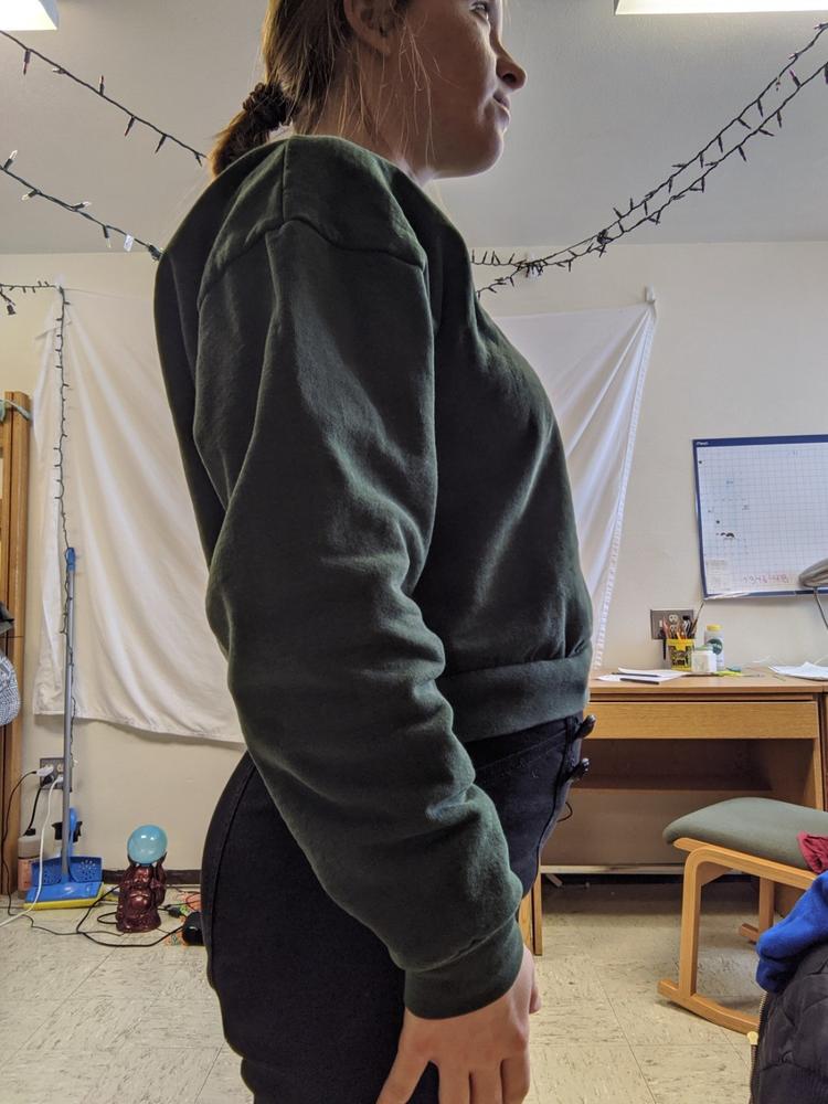 HF06GD - 14 oz Garment Dye Heavy Fleece Cropped Mock Neck Pullover - Customer Photo From Bri