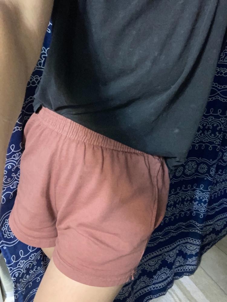 1214GD - Heavy Jersey Garment Dye Short Shorts - Customer Photo From Lia Schifitto