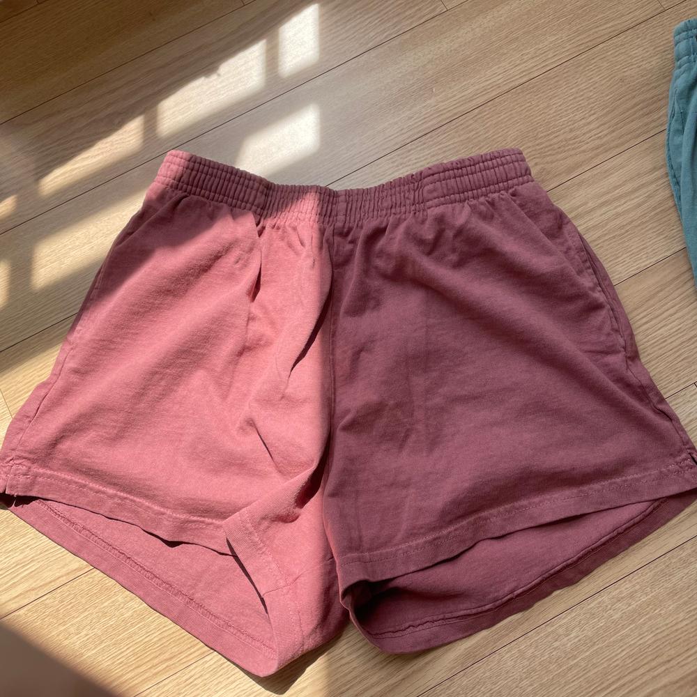 1214GD - Heavy Jersey Garment Dye Short Shorts - Customer Photo From ju