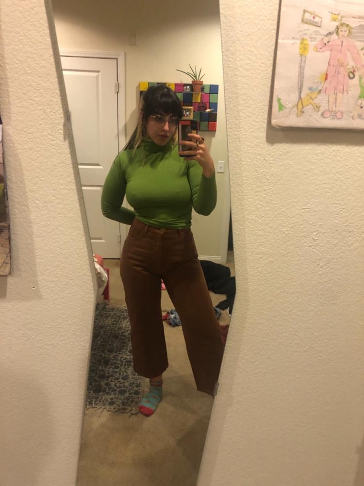 RBDW09GD - High Waisted Wide Leg Jean - Customer Photo From Kayla Fast