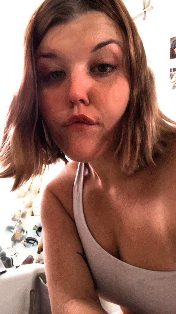 8389GD - Garment Dye One Shoulder Crop Top - Customer Photo From Flannery seager-strode