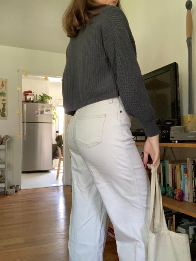 FM35GD - Fisherman Cropped Cardigan - Customer Photo From Alora Jones