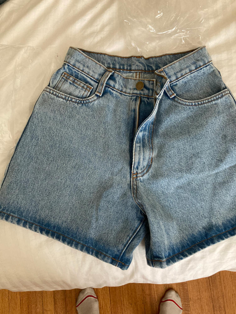 RDNW06 - Denim Mid-Length Short - Customer Photo From Dawn