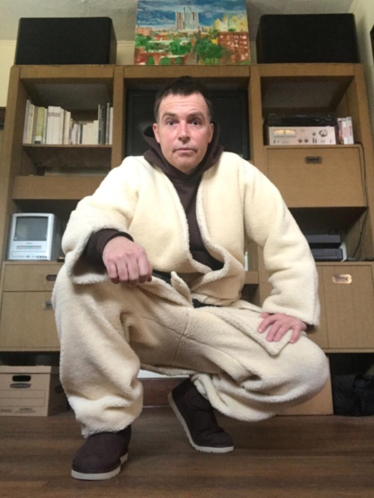 SHR312 - The Oversized Sherpa Wrap Coat - Customer Photo From Joe