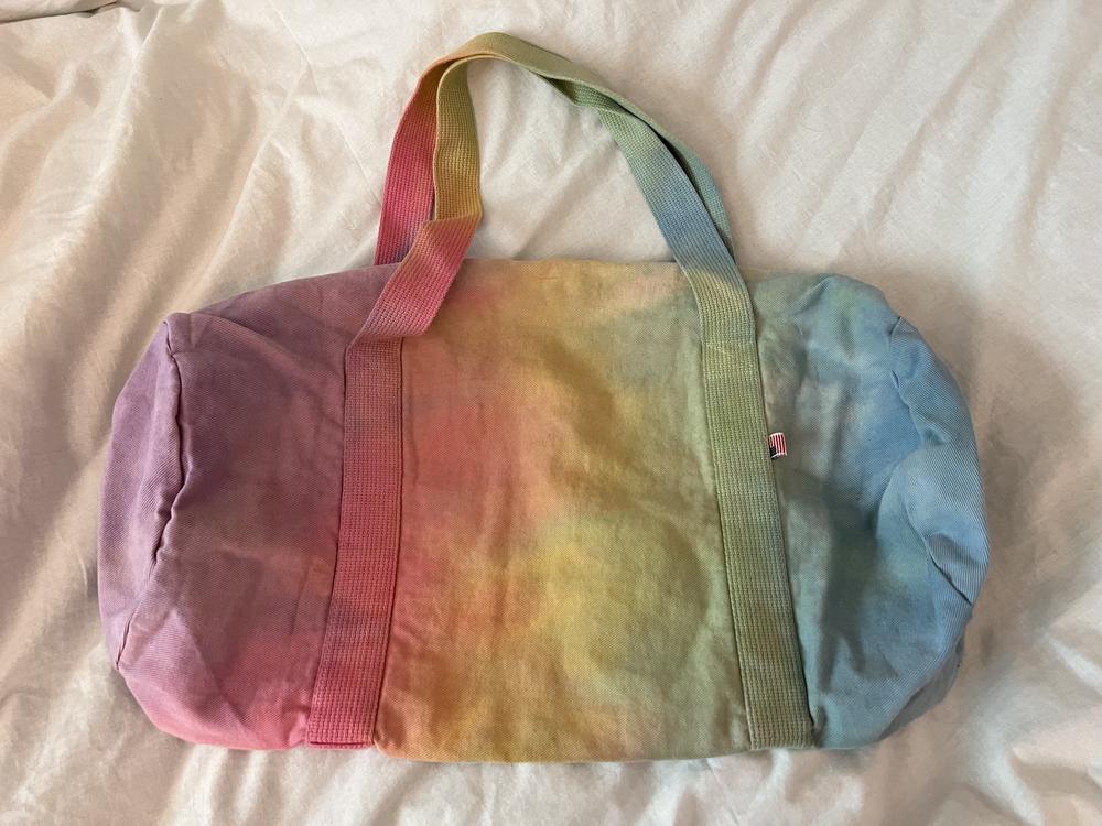 BD05TD - Bull Denim Tie Dye Gym Bag - Customer Photo From Jer