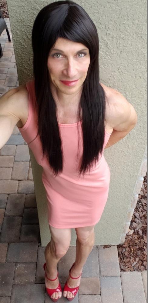 83610GD - Garment Dye Tank Mini Dress - Customer Photo From Tiffany Bellino