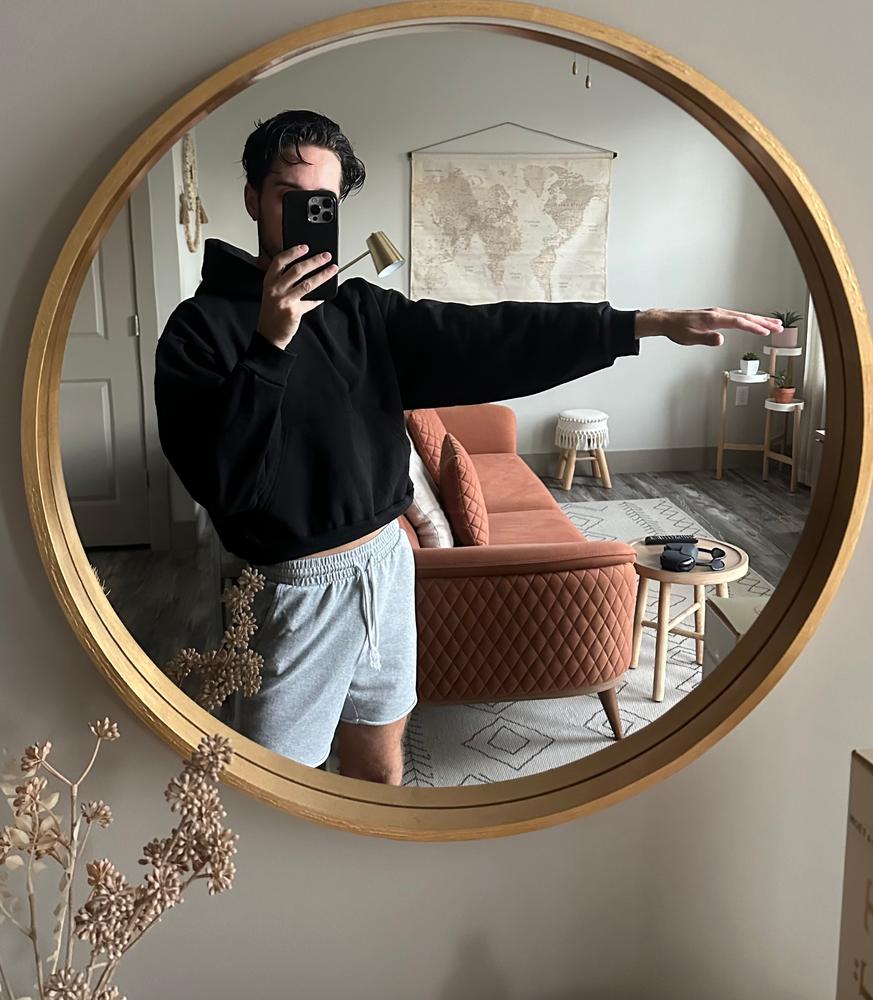 HF-19 - Heavy Fleece Cropped Hoodie - Customer Photo From Alexander