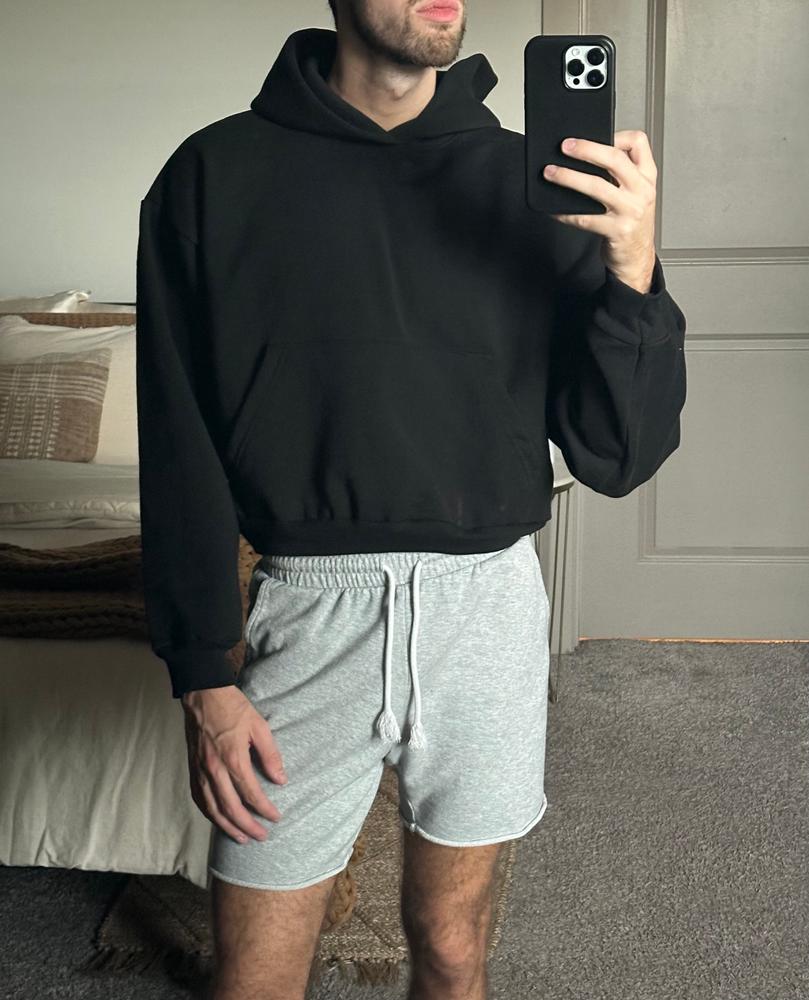 HF-19 - Heavy Fleece Cropped Hoodie - Customer Photo From Alexander