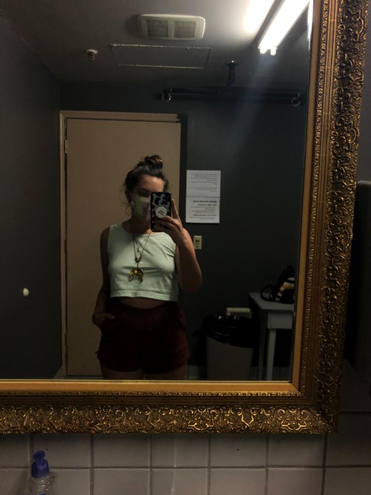 1822GD - Garment Dye Crop Tank - Customer Photo From Bridge