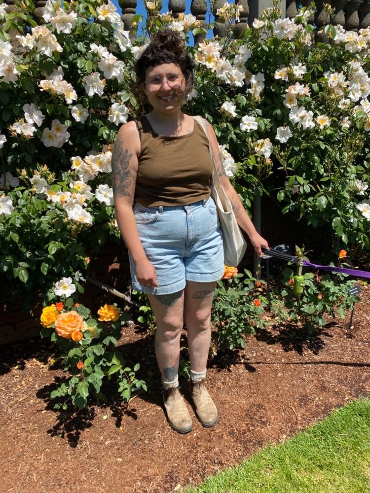 1822GD - Garment Dye Crop Tank - Customer Photo From April Rose