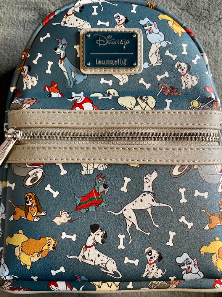 Loungefly Disney Bambi Allover Print Friends and Flowers Zip