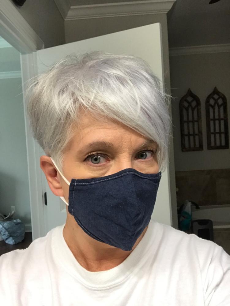 Back to School Denim Non-Medical Masks (Assorted Pack of 5)-Medium - Customer Photo From Anonymous