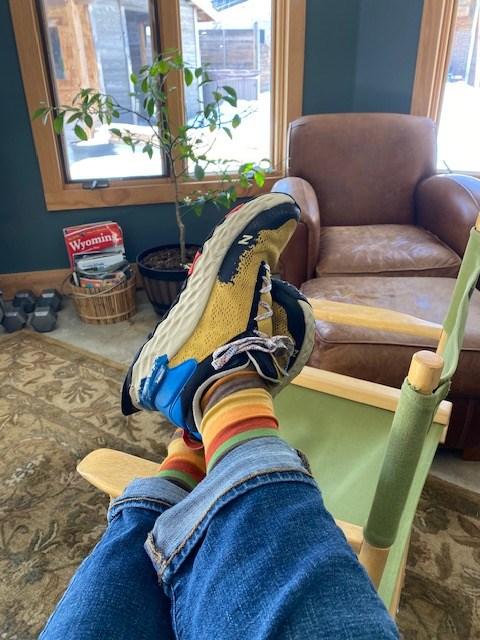 Merino Wool Multi Stripe Sock in Brown - Customer Photo From Christopher D.