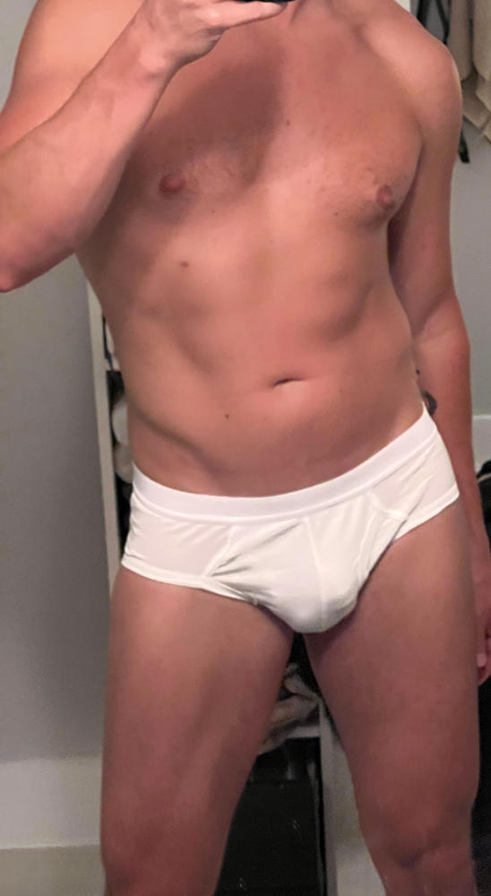 White Brief Underwear (2-pack) - Customer Photo From JB