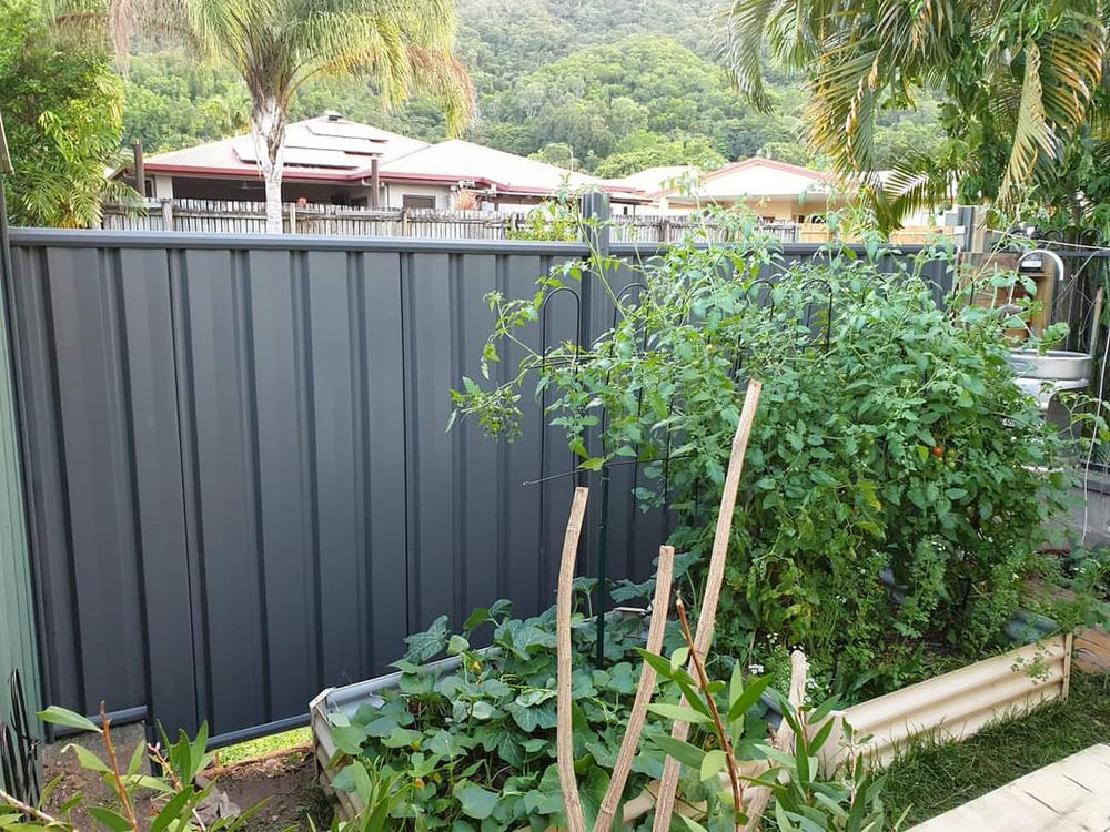 Colorbond Fencing Panel. STD Profile. 100% Australian Made (2.4m long) 3x Sheets, 2x Posts, 2x Rails, Screws - Customer Photo From Troy C.
