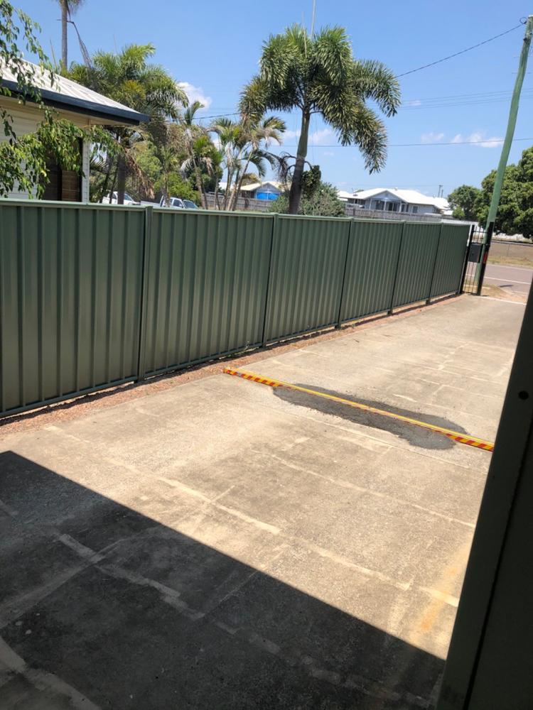 Colorbond Fencing Panel. STD Profile. 100% Australian Made (2.4m long) 3x Sheets, 2x Posts, 2x Rails, Screws - Customer Photo From Bert P.