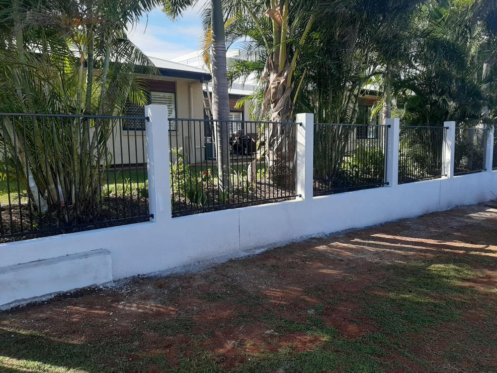 Black Pool Fence Panel - Flat Top Aluminium.  2.4m (or 2.45m) x 1.2m high - Customer Photo From brittany r.