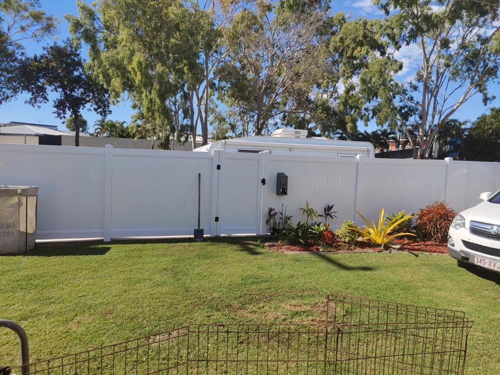 PVC - Full Privacy Fencing Panel Kit 2388mm wide x 1800mm high. (Posts Purchased Separately) - Customer Photo From Steve D.