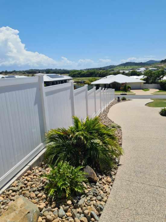 PVC - Full Privacy Fencing Panel Kit 2388mm wide x 1800mm high. (Posts Purchased Separately) - Customer Photo From Stuart S.
