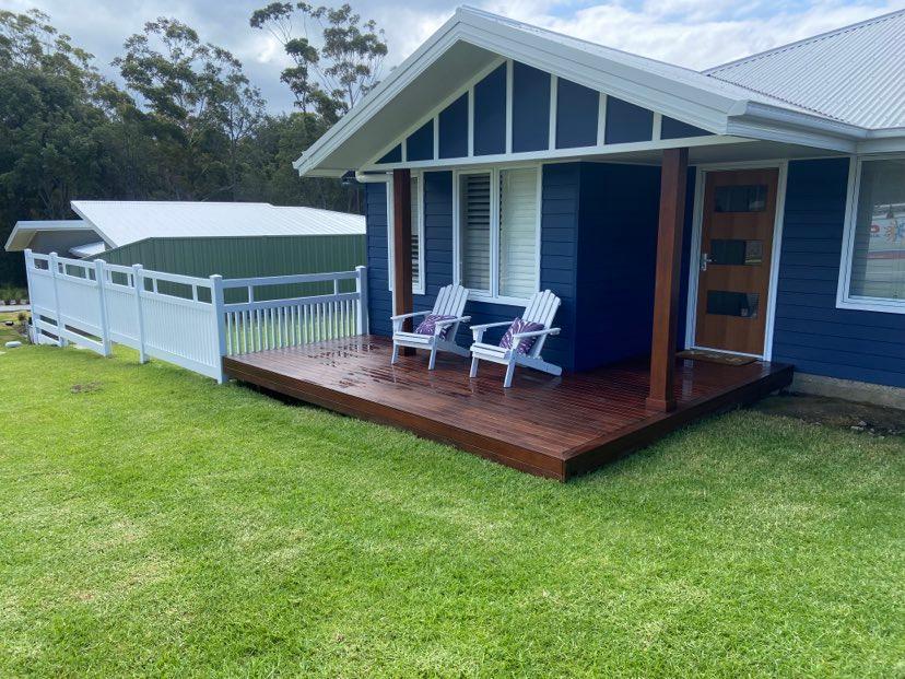 PVC - Semi Privacy Fencing Panel Kit 2388mm wide x 1200mm high. (Posts Purchased Separately) - Customer Photo From Sarah