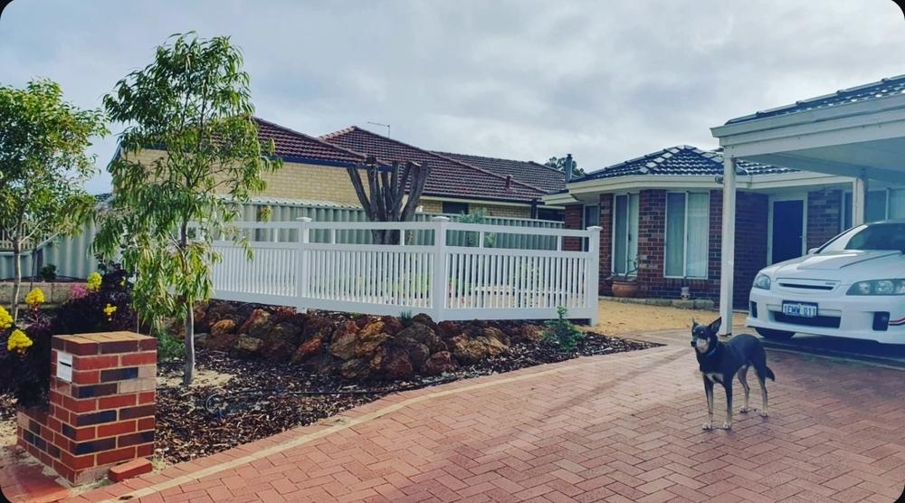 PVC - Semi Privacy Fencing Panel Kit 2388mm wide x 1200mm high. (Posts Purchased Separately) - Customer Photo From Craig