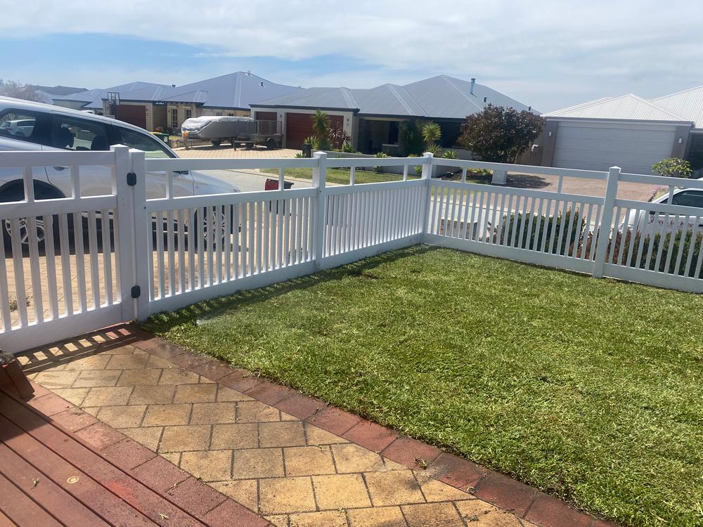 PVC - Semi Privacy Fencing Panel Kit 2388mm wide x 1200mm high. (Posts Purchased Separately) - Customer Photo From Michael