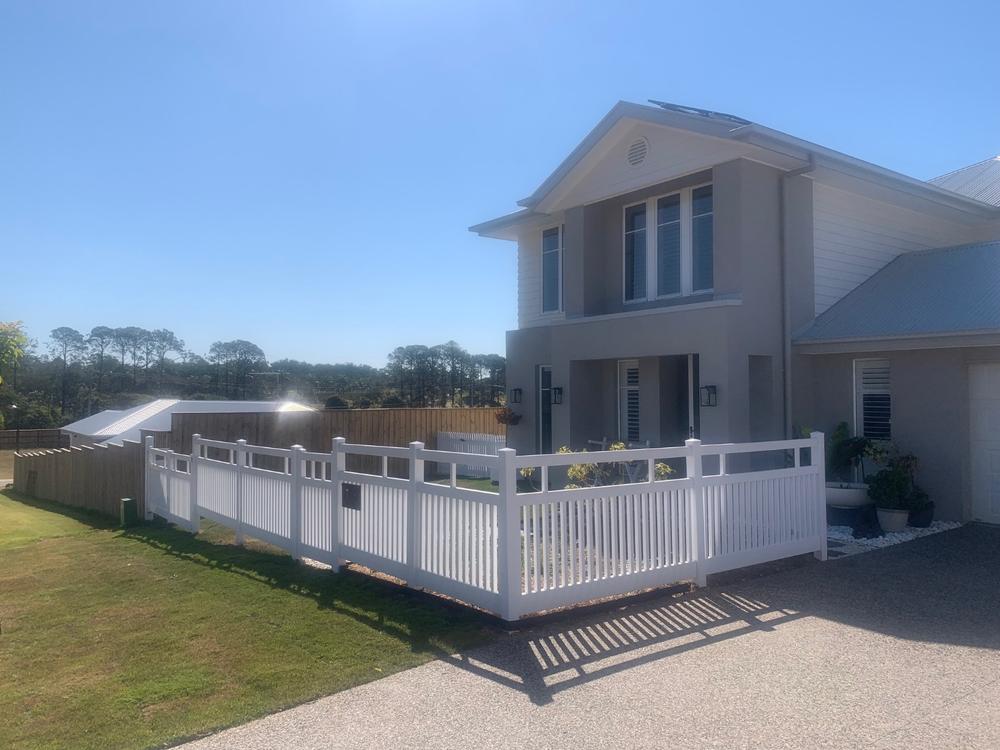 PVC Semi Privacy Gate - 1000mm wide x 1250mm high - Fully assembled - Customer Photo From Paul G.