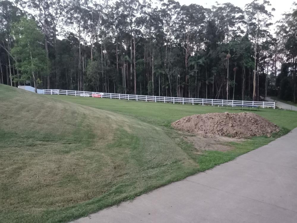 PVC Post And Rail Fencing 2388mm wide x 1400mm high - Fencing Rails Pack - 3x Rails In A Pack - Posts Purchased Separately - Customer Photo From Damian F.