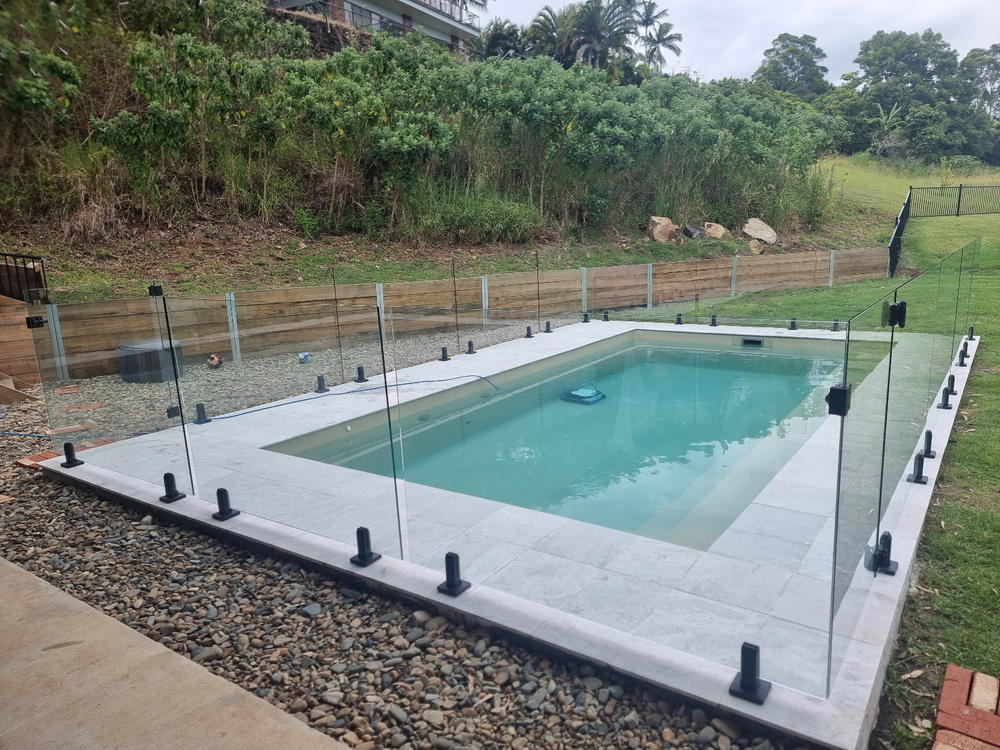 Frameless Glass Pool fencing Panels 12mm Thick, 1200mm high, Choose Your Glass Panel Width - Customer Photo From Scott Jones