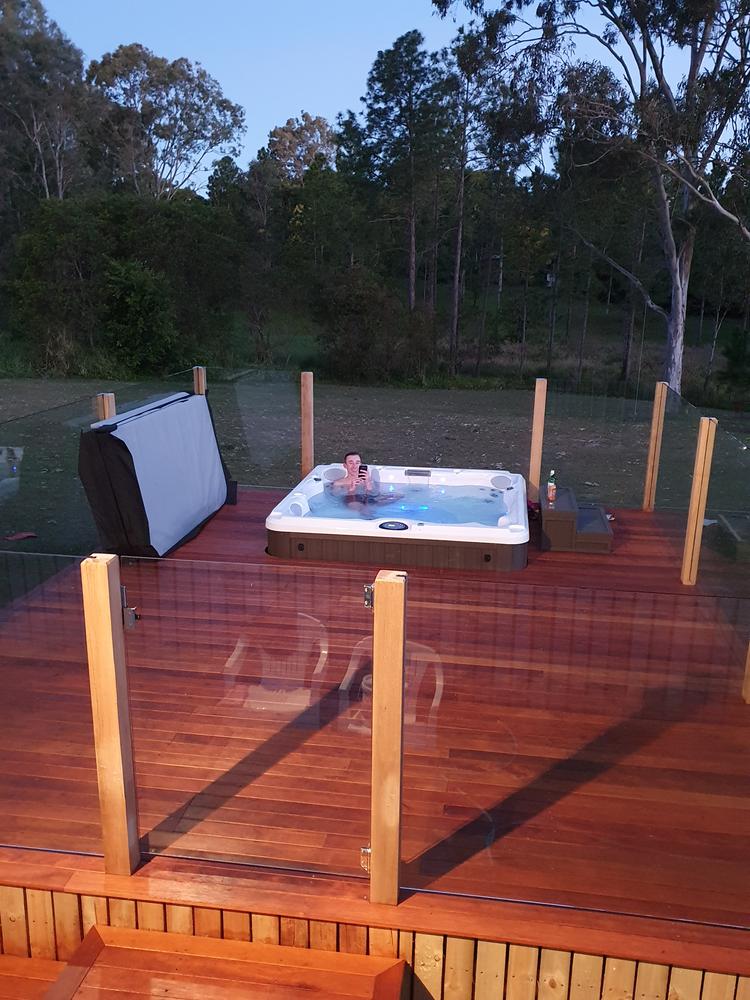 Frameless Glass Pool fencing Panels 12mm Thick, 1200mm high, Choose Your Glass Panel Width - Customer Photo From Ian W.