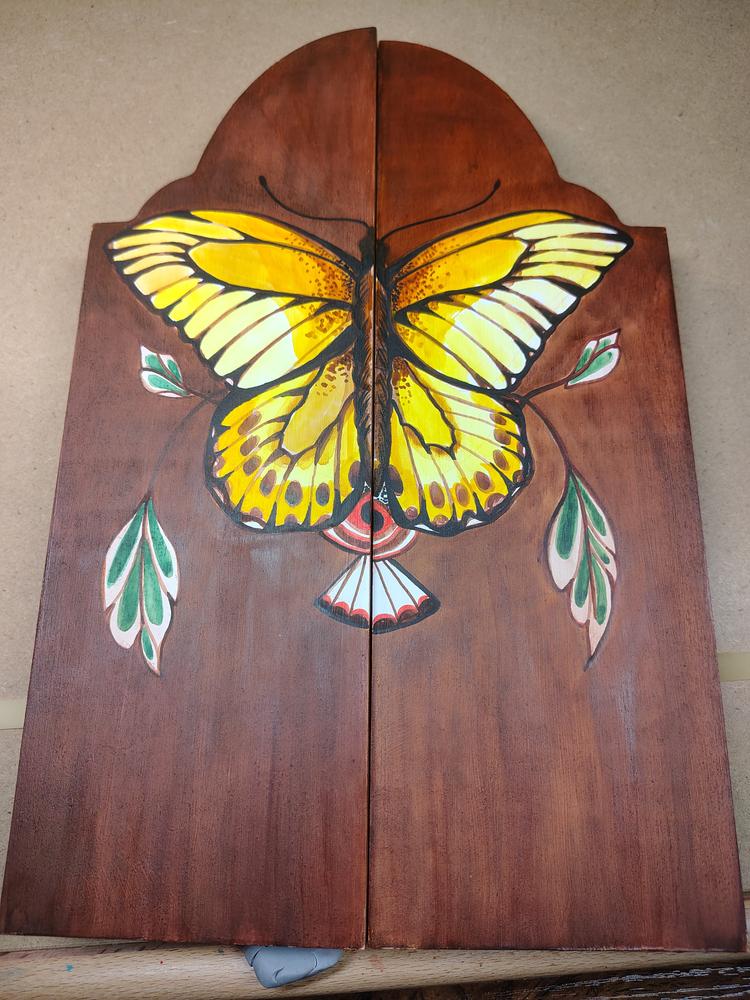 Trekell Gothic Cemetery Gate Altar Panel - Wooden Painting Canvas - Customer Photo From Samantha Chavez