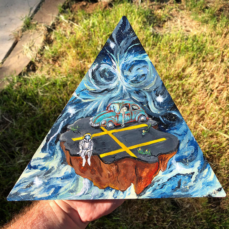 Trekell Triangle Baltic Birch Panel - Wooden Painting Canvas - Customer Photo From Michael Unsinger