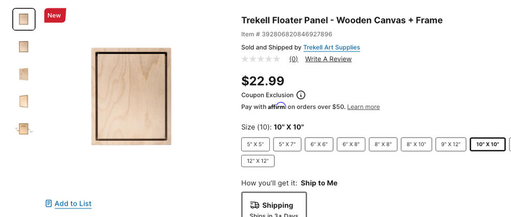 Trekell Floater Panel - Wooden Canvas + Frame - Customer Photo From Art Buyer
