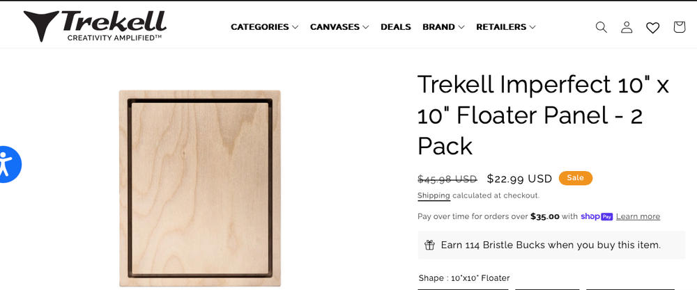 Trekell Floater Panel - Wooden Canvas + Frame - Customer Photo From Art Buyer