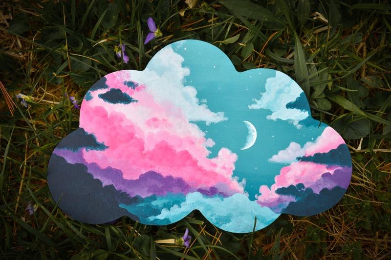 Trekell Cloud Panel - Wooden Painting Canvas - Customer Photo From Mercedez Valadez