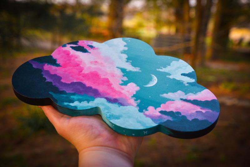 Trekell Cloud Panel - Wooden Painting Canvas - Customer Photo From Mercedez Valadez