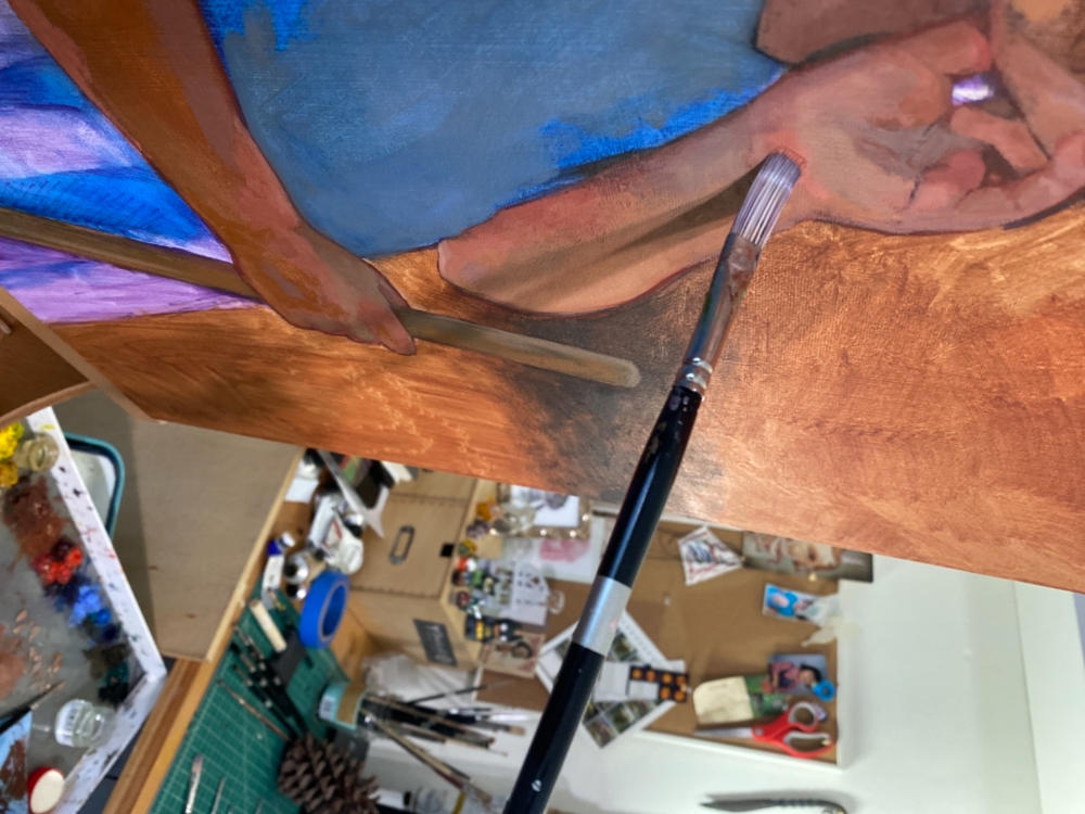Trekell Hog Bristle Brush - Long Handle for Oil Paint – Trekell
