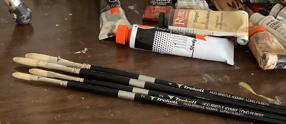 Trekell Hog Bristle Brush - Long Handle for Oil Paint – Trekell Art Supplies