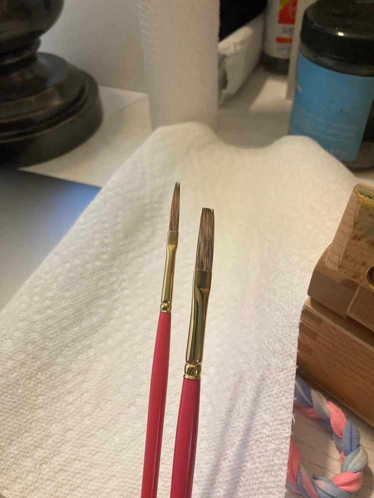 Trekell Legion Synthetic Mongoose Long Handle Artist Brushes For Oil and Acrylic - Customer Photo From Kelley P.