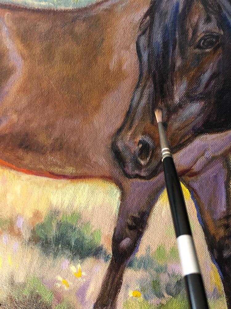 Trekell Legion Synthetic Mongoose Long Handle Artist Brushes For Oil and Acrylic - Customer Photo From Robin Masek